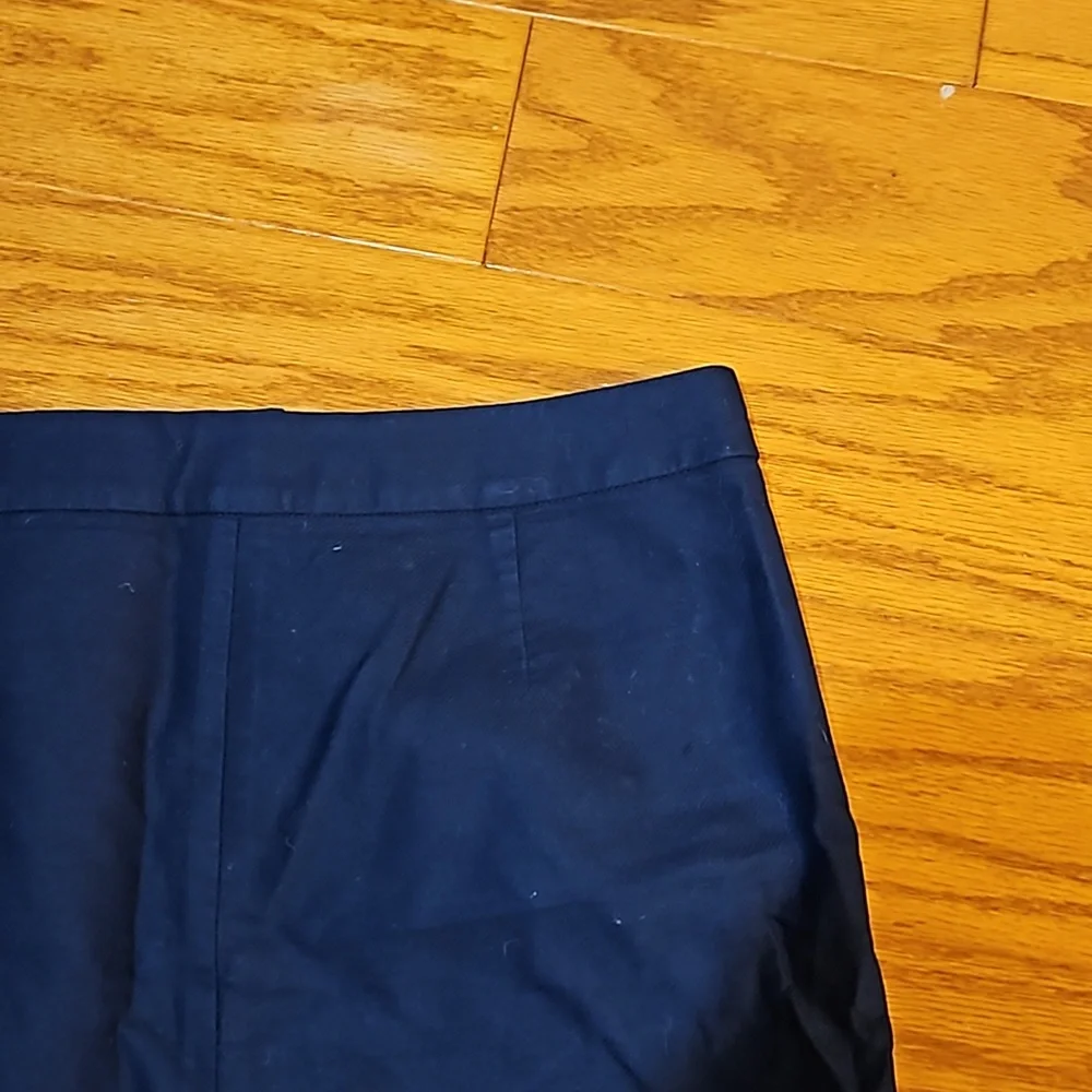 J. Crew Navy Skirt with Gold Buttons - Picture 4 of 7